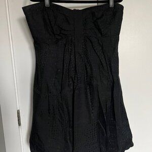 White House Black Market Silk Strapless Dress